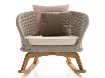Кресло-качалка плетеное с подушкой-thumbs-Фото1
