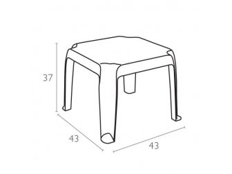 Столик для шезлонга пластиковый-thumbs-Фото3