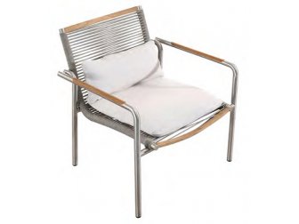 Кресло металлическое плетеное с подушками-thumbs-Фото4