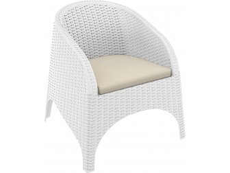Кресло пластиковое плетеное с подушкой-thumbs-Фото1