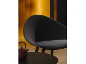 Кресло пластиковое мягкое Arper Adell сталь, полипропилен, ткань Фото 13