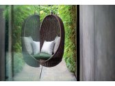 Кресло плетеное подвесное с подушкой Atmosphera Nest алюминий, искусственный ротанг, ткань Фото 8