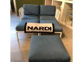 Лаунж-диван двухместный Nardi Komodo стеклопластик, Sunbrella белый, синий Фото 12