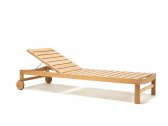 Шезлонг-лежак деревянный Ethimo Sand тик натуральный Фото 10