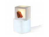 Куб открытый пластиковый светящийся SLIDE Open Cube 45 Lighting полиэтилен белый Фото 15