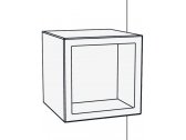 Комплект для настенного монтажа SLIDE Wall Mounting KIT for Open Cube 45 нержавеющая сталь серебристый Фото 2