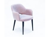 Кресло деревянное мягкое Rest.M.F Martin дерево, ткань нежно-розовый Фото 5
