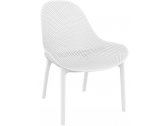 Лаунж-кресло пластиковое Siesta Contract Sky Lounge стеклопластик, полипропилен белый Фото 1
