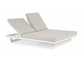 Лаунж-лежак двухместный Garden Relax Infinity алюминий, олефин белый, бежевый Фото 3