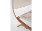 Лаунж-лежак двухместный с навесом Garden Relax Noes лиственница, текстилен натуральный, бежевый Фото 6