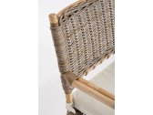Диван плетеный с подушками Garden Relax Tarifa натуральный ротанг, ткань натуральный, бежевый Фото 9