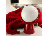 Светильник пластиковый настольный Qeeboo Daisy IN поликарбонат красный, полупрозрачный Фото 8