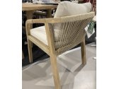 Кресло деревянное с подушками Tagliamento Rimini KD акация, роуп, олефин натуральный, бежевый Фото 25