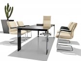 Кресло для руководителя Kastel Klassic алюминий, сталь, фанера, полиуретан, искусственная кожа Фото 4