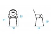 Кресло металлическое EMU Pigalle сталь белый Фото 2