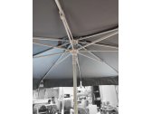 Зонт пляжный с базой на колесах THEUMBRELA SEMSIYE EVI Kiwi Clips&Base алюминий, олефин белый, серый Фото 7