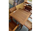 Кресло деревянное с подушкой WArt Stock ироко, ткань Etisilk натуральный, зеленый Фото 8