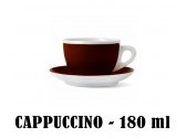 Кофейная пара для капучино Ancap Verona Millecolori фарфор коричневый, деколь чашка, ручка, блюдце Фото 5