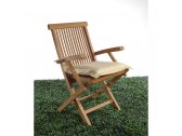 Кресло деревянное складное RosaDesign Karen тик натуральный Фото 2