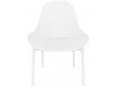 Лаунж-кресло пластиковое Siesta Contract Sky Lounge стеклопластик, полипропилен белый Фото 5