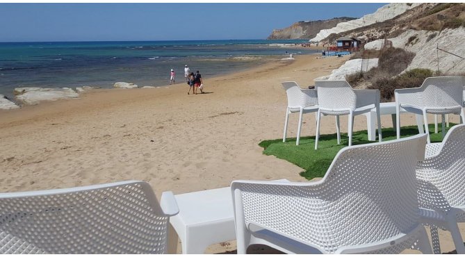 Lounge Beach Scala Dei Turchi, Italia, Punta Grande