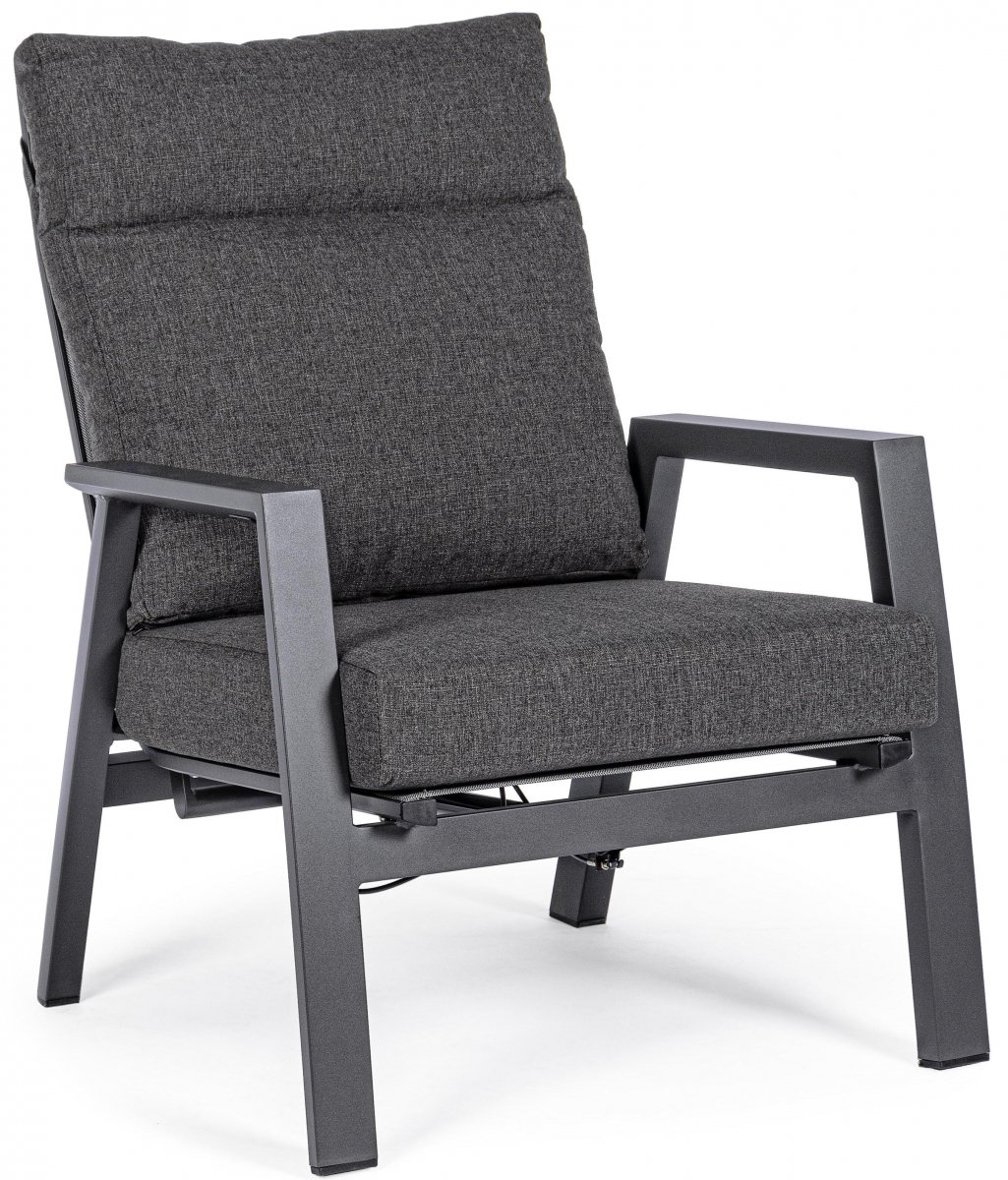 Кресло металлическое с подлокотниками