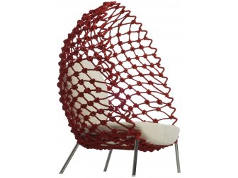 Кресло лаунж плетеное с подушками-thumbs-Фото1