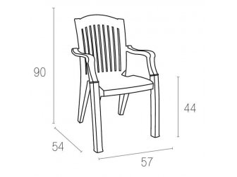 Кресло пластиковое Classic-thumbs-Фото3