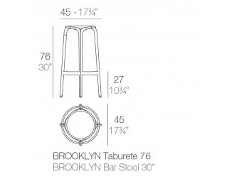 Табурет пластиковый барный Brooklyn Basic-thumbs-Фото3