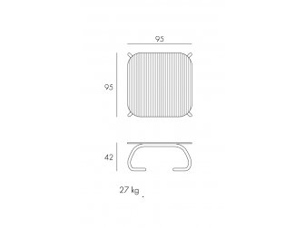 Столик кофейный квадратный уличный Ninfea-Loto Relax 95-thumbs-Фото3