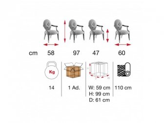 Кресло деревянное с обивкой-thumbs-Фото3