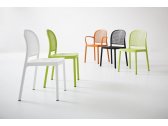Кресло пластиковое Gaber Panama B полимер-сталь, технополимер оранжевый Фото 4