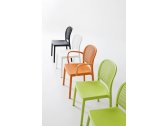 Кресло пластиковое Gaber Panama B полимер-сталь, технополимер оранжевый Фото 5