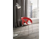Кресло пластиковое Gaber Moema 69 металл, технополимер красный Фото 5