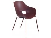 Кресло пластиковое PAPATYA Opal-ML Pro сталь, стеклопластик кирпично-красный Фото 1