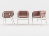 Кресло с обивкой Chairs & More Flora сталь, ткань, полиуретан Фото 6