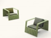 Кресло плетеное с подушкой Paola Lenti Frame алюминий, нержавеющая сталь, тесьма, полиэстер Фото 7