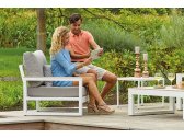 Комплект металлической мебели Life Outdoor Living Mallorca Lounge алюминий, ДПК, ткань белый, серый, хаки Фото 2