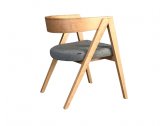 Кресло деревянное мягкое Morelato Cooper ясень, ткань Фото 13