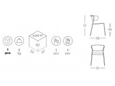 Кресло деревянное Scab Design Lisa Wood сталь, бук антрацит, натуральный дуб Фото 2