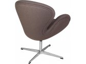 Кресло с обивкой Beon Swan (Arne Jacobsen) A062 металл, кашемир серый Фото 4