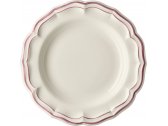 Блюдо глубокое круглое Gien Filet Pivoine фаянс белый, розовый Фото 1