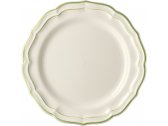 Набор обеденных тарелок Gien Filet Vert фаянс белый, светло-зеленый Фото 1