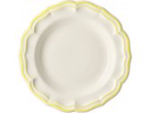 Блюдо глубокое круглое Gien Filet Citron фаянс белый, лимонный Фото 1