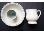 Чайные пары на 2 персоны Gien Filet Céladon фаянс белый, светло-бирюзовый Фото 8