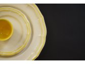 Блюдо глубокое круглое Gien Filet Citron фаянс белый, лимонный Фото 7