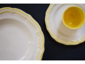 Набор десертных тарелок Gien Filet Citron фаянс белый, лимонный Фото 9