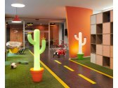 Светильник пластиковый напольный SLIDE Cactus Lighting полиэтилен зеленый, тыквенный оранжевый Фото 7