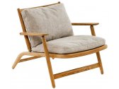 Кресло лаунж деревянное RODA Levante 007 тик Фото 1
