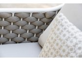 Комплект лаунж мебели Grattoni Panama алюминий, роуп, текстилен белый, бежевый, шампанское Фото 6